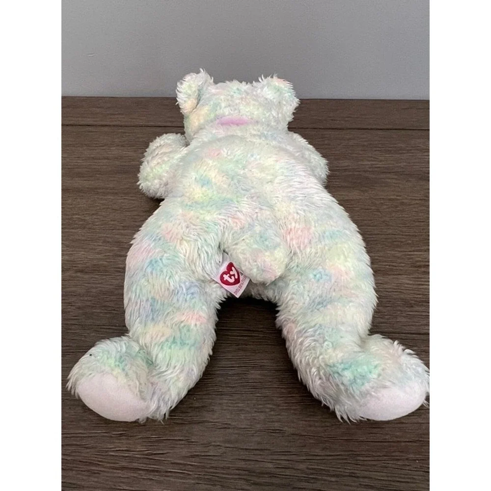 Vintage 2001 TY Beanie Buddy TyLux Gumdrop the Multicolor Bear